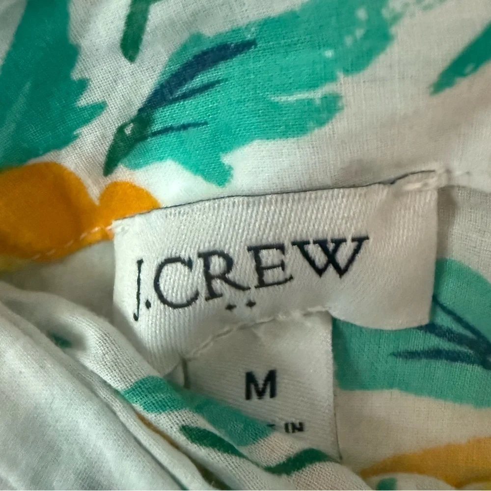 J. Crew Floral Print Tie Sarong Cotton Cover Up